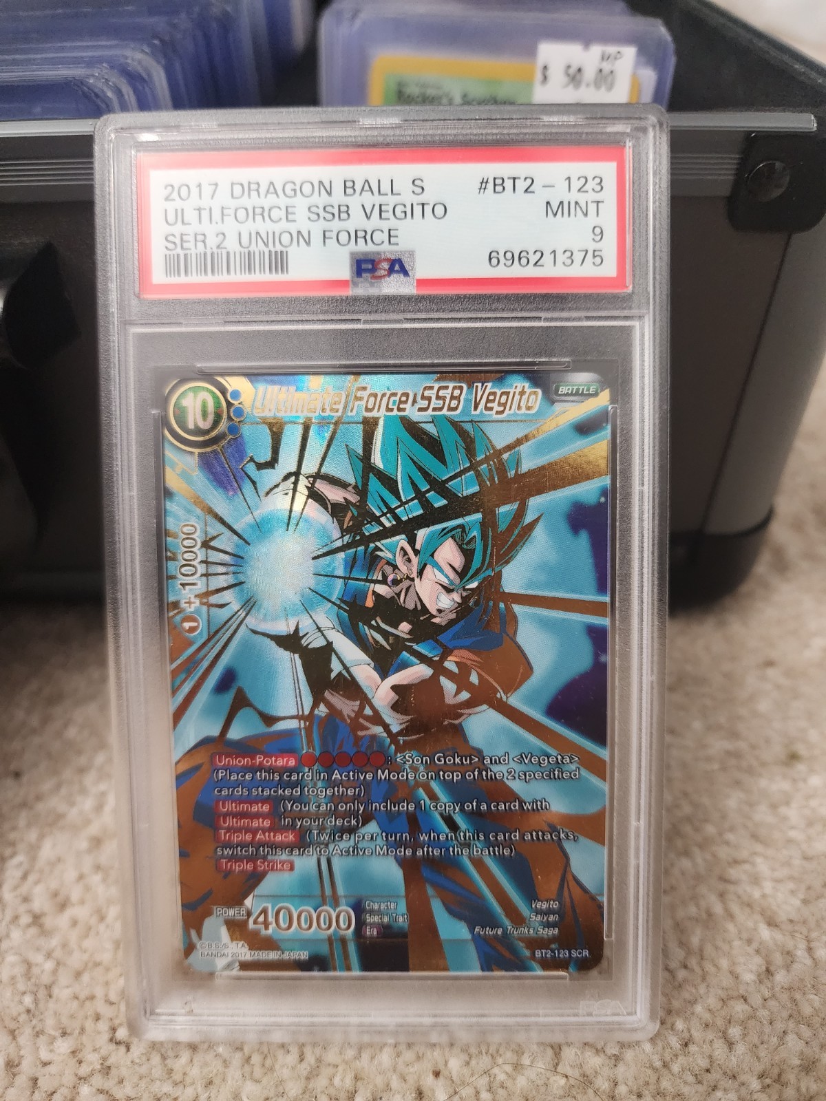 Ultimate Force SSB Vegito BT2-123 SCR – Union Force (DBS-B02) NM