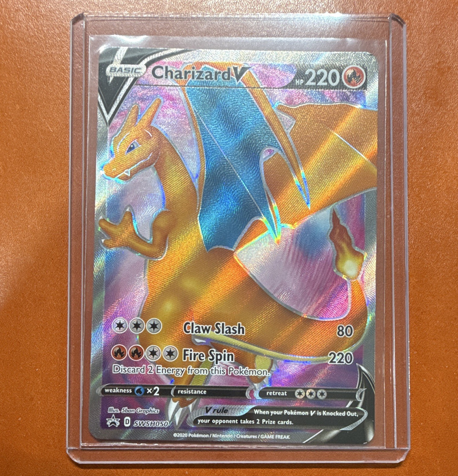 Pokemon Charizard V SWSH050 Sword & Shield Promo Holo English