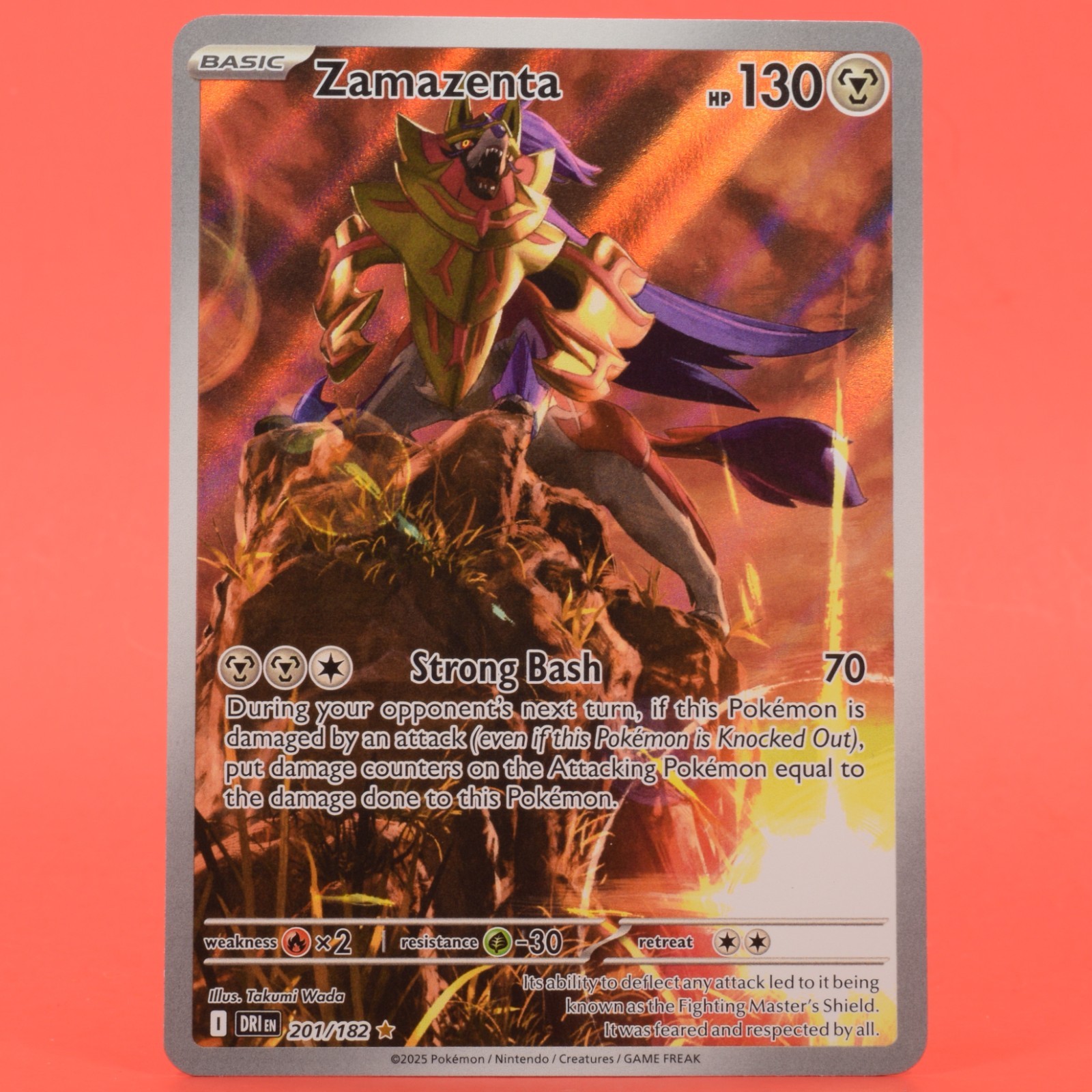 Pokemon TCG English Card DRI EN Destined Rivals Zamazenta 201/182 Full Art