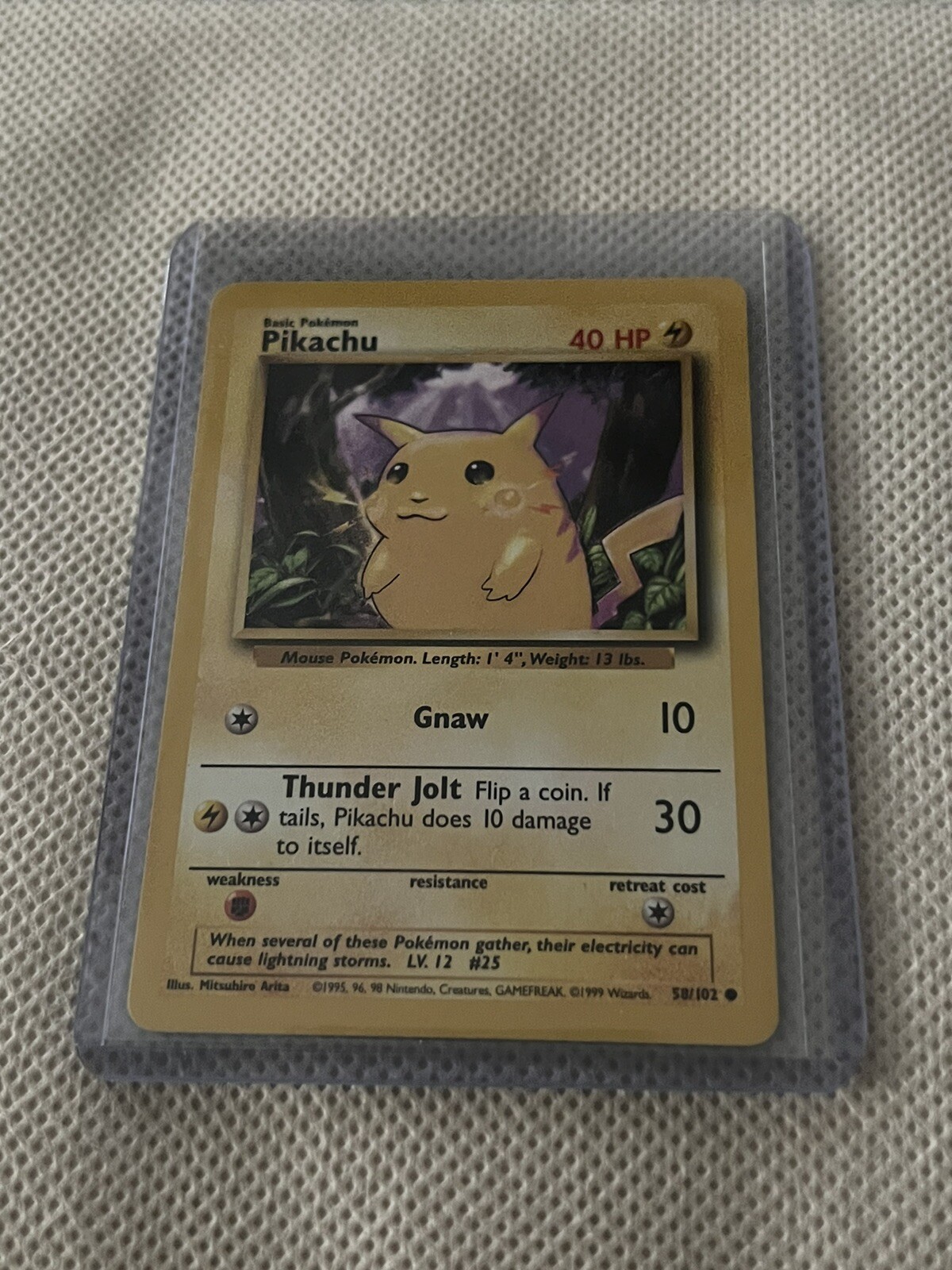 1999 Pokemon Pikachi 58/102 🔥used#1