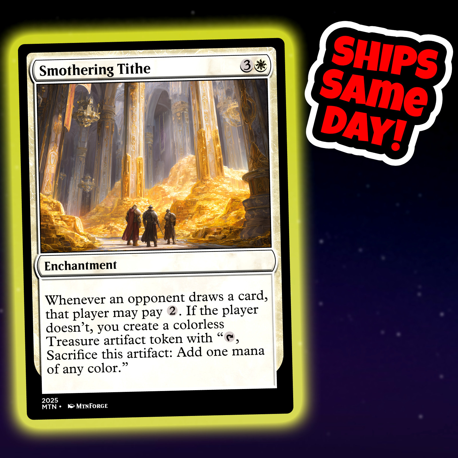 Smothering Tithe – Custom Art Magic: The Gathering Playtest Card – Commander