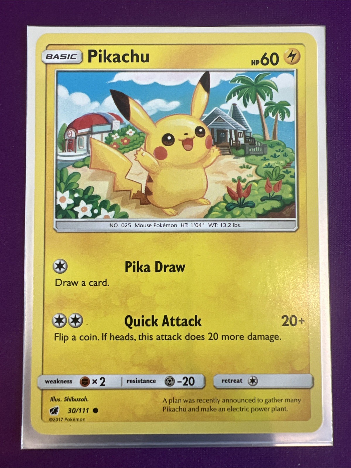 Pokémon TCG Pokémon Pikachu – SM – Crimson Invasion 30/111