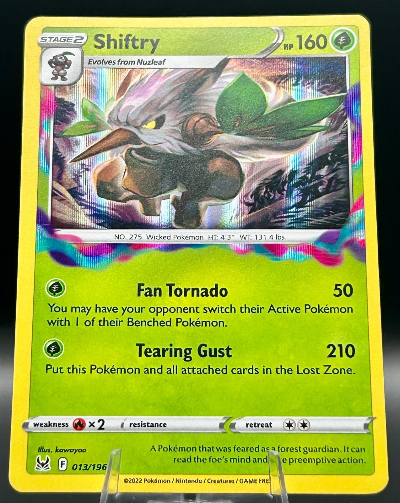 Shiftry 013/196 Holo Rare Lost Origin Pokemon TCG Near Mint