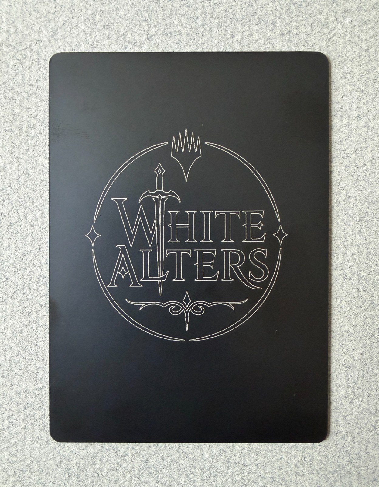 Magic MTG Assorted Laser Engraved Steel Token/Commander Anime Girls white_alters