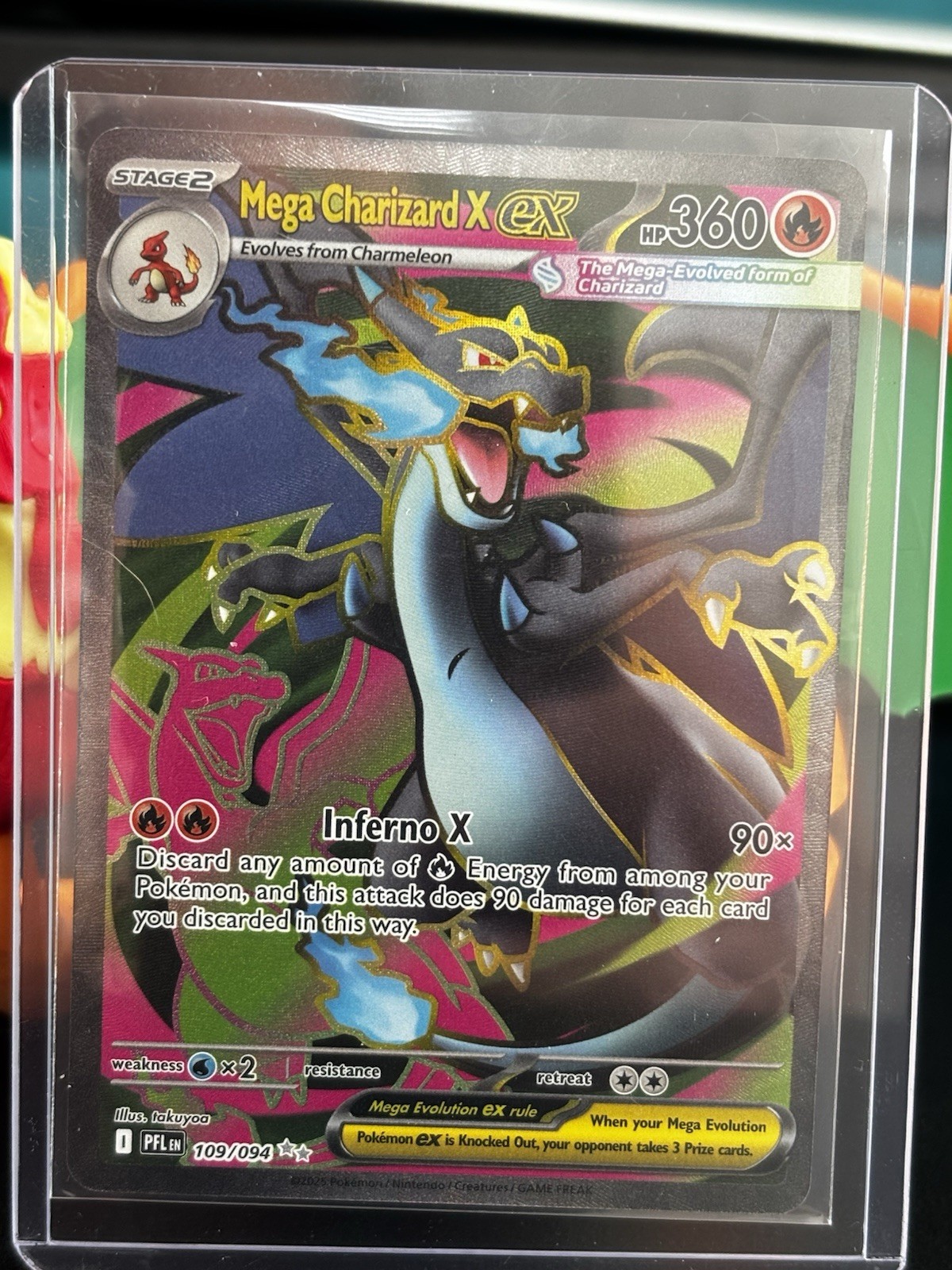 Mega Charizard EX 108/106 XY—Flashfire Secret Rare Holo Pokémon TCG