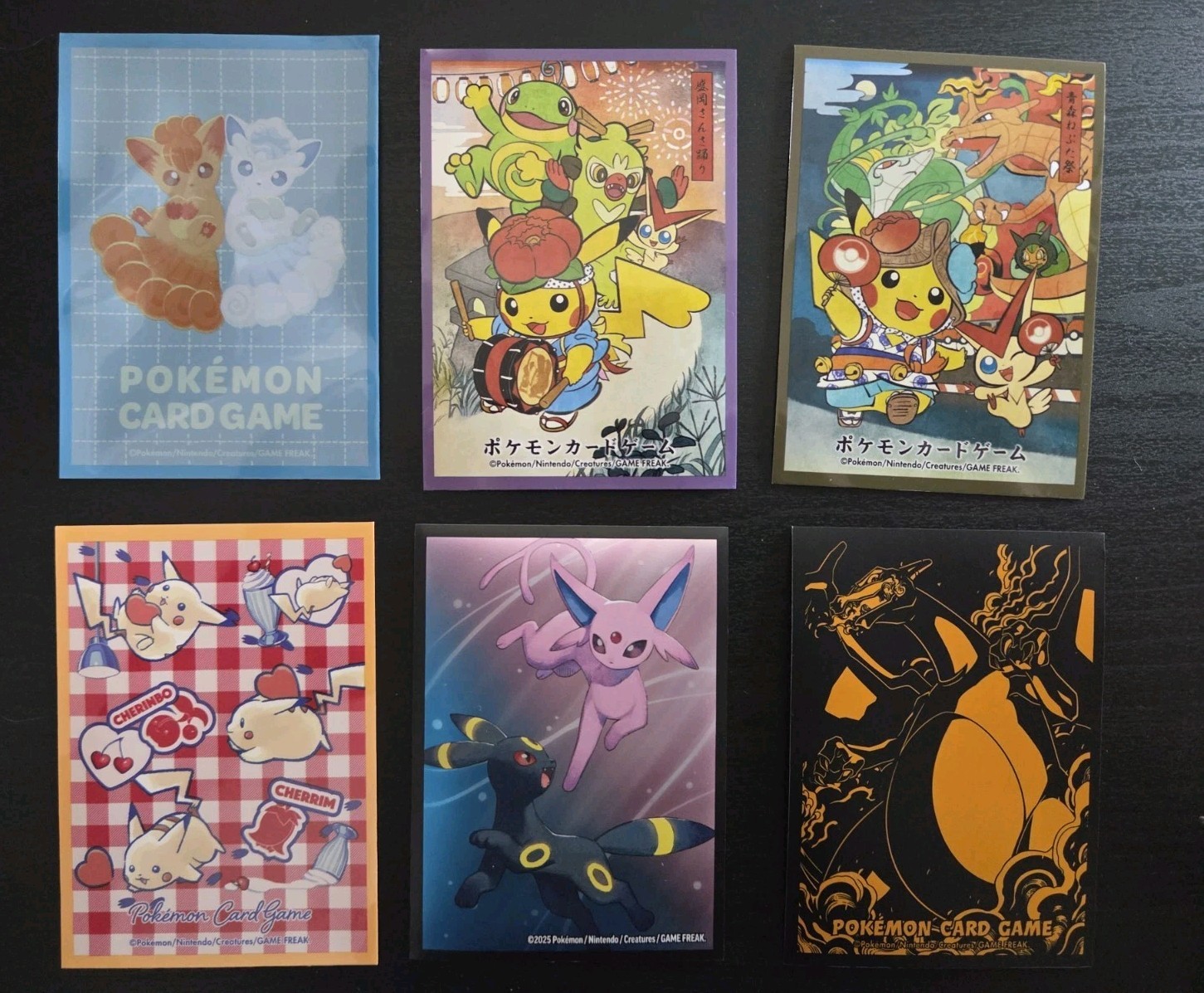 Pokemon Center 6 Individual Card Sleeves Pikachu Umbreon Charizard Assortment