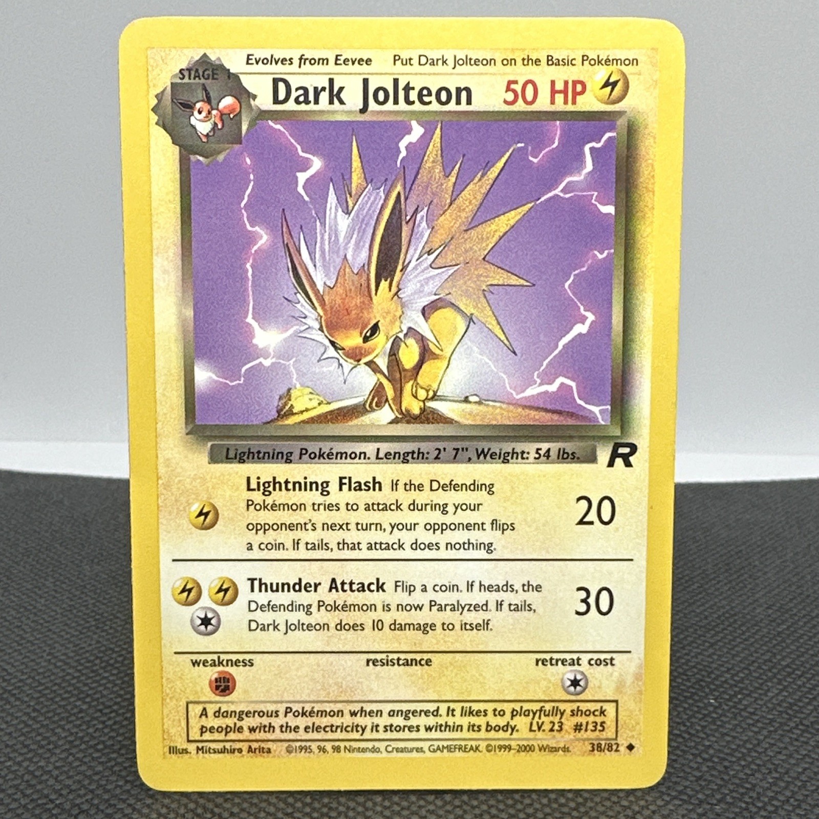 Pokémon TCG Team Rocket Dark Jolteon 38/82 Uncommon Regular – LP