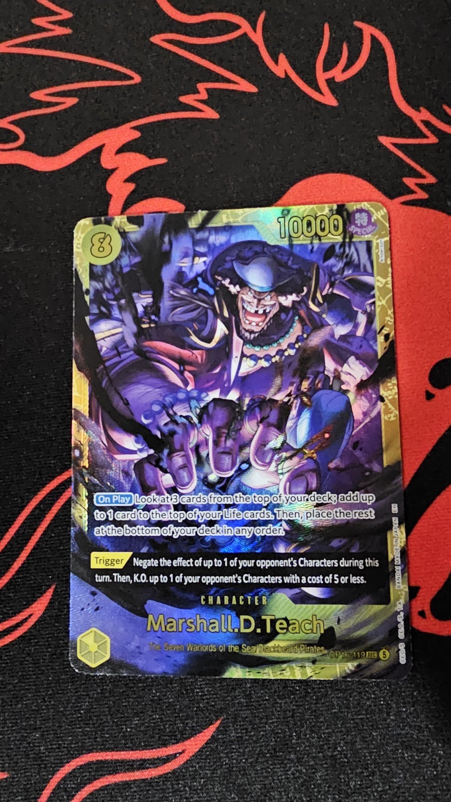 Marshall.D.Teach (119) OP16-119 The Time of Battle Foil One Piece