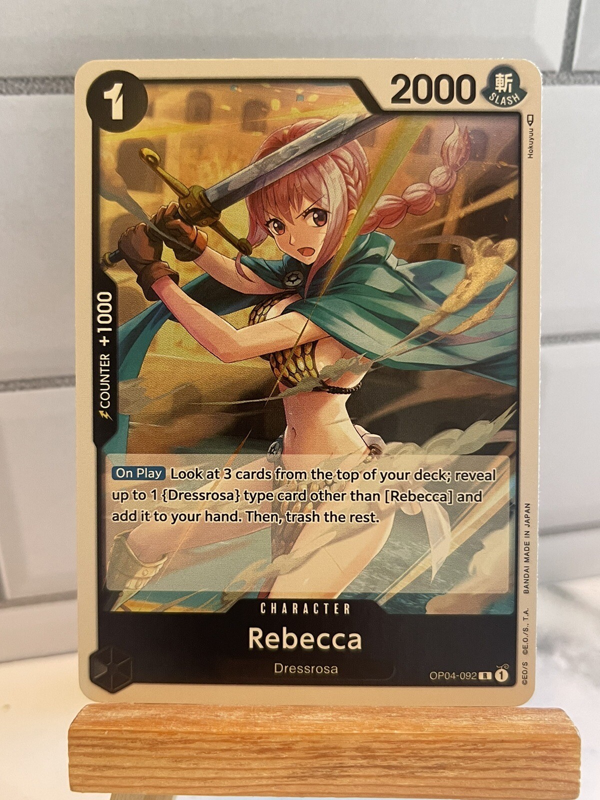 One Piece Card Game Rebecca Kingdoms of Intrigue OP04-092