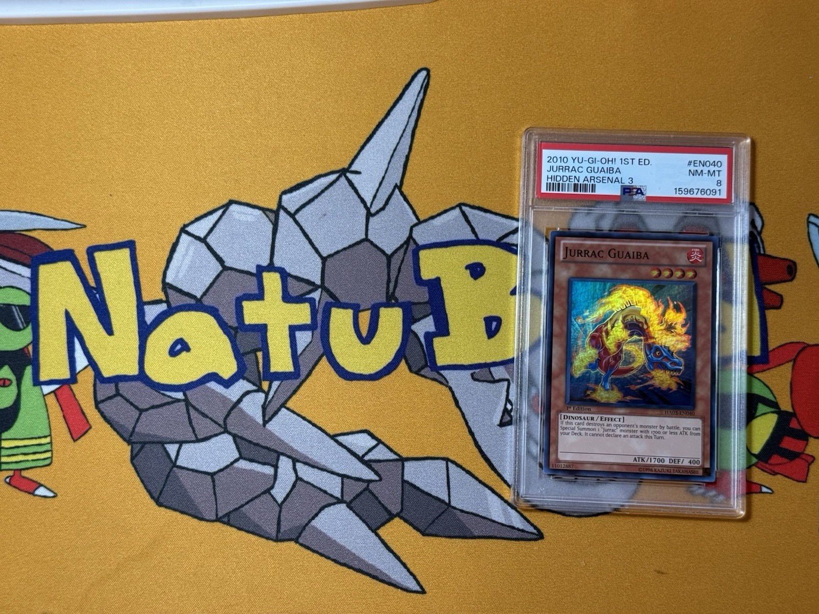 Yu-Gi-Oh! Jurrac Guaiba 1st Ed Super Rare Foil PSA 8 Graded NM-MINT LOW POP 1