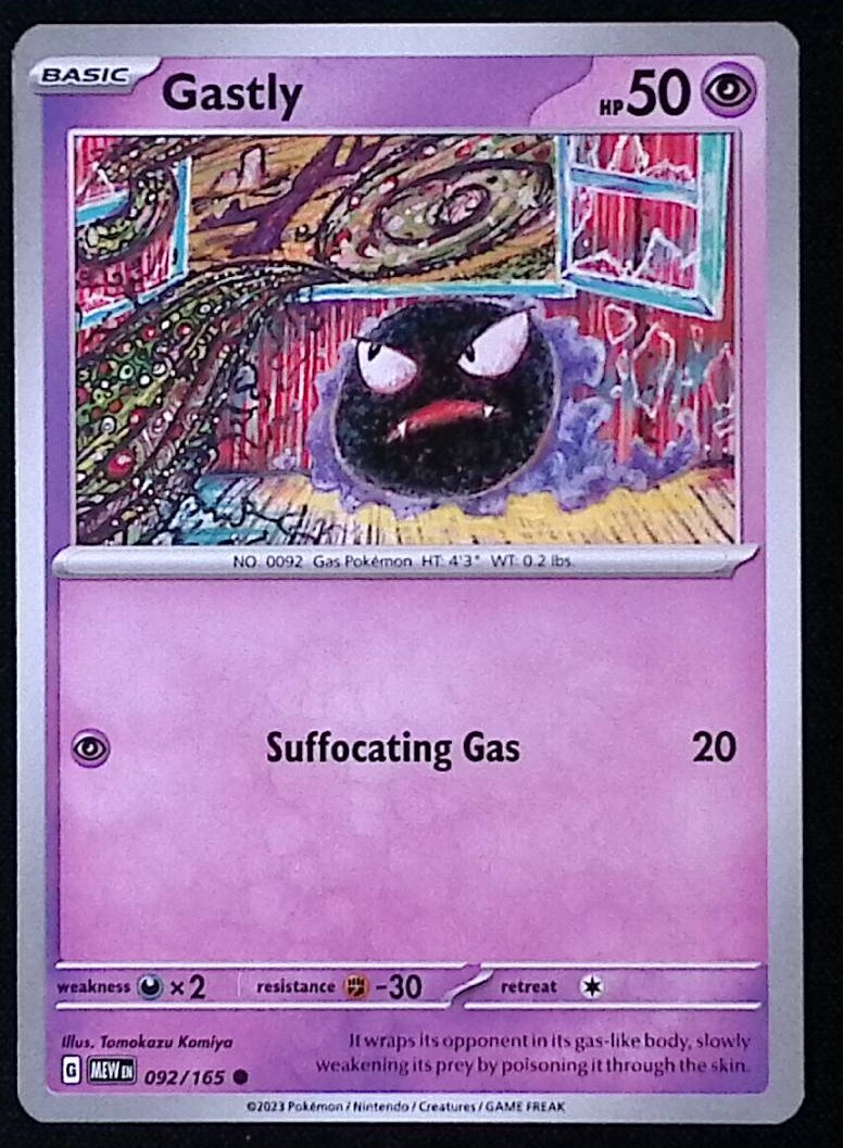 Gastly 92/165 – Pokemon Scarlet Violet 151 – NM