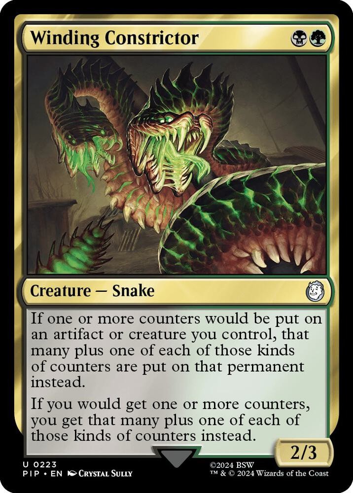 1x Winding Constrictor – Universes Beyond: Fallout – NM – MTG
