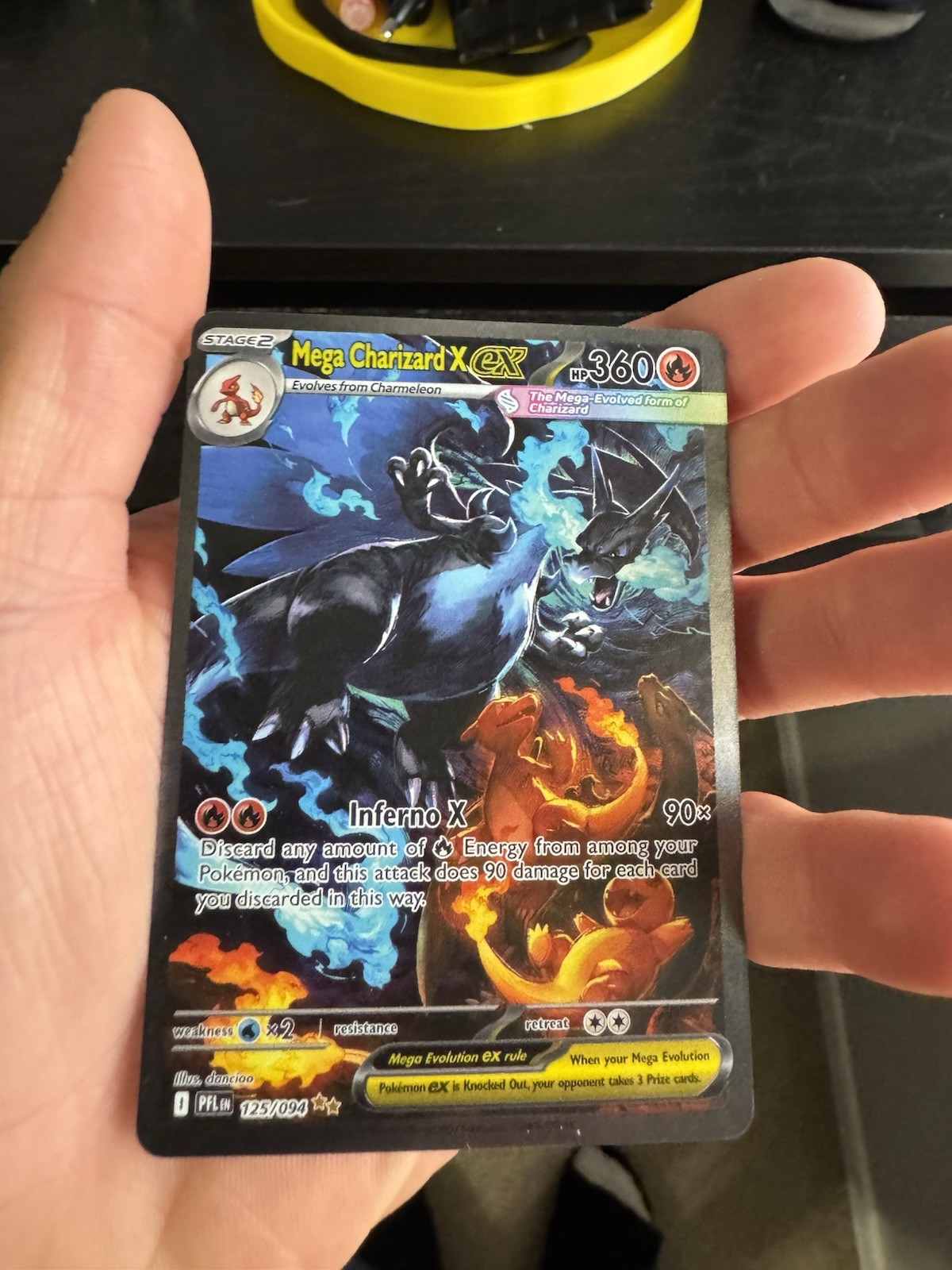 Mega Charizard x EX 125/094 Me02: Phantasmal Flames Holo
