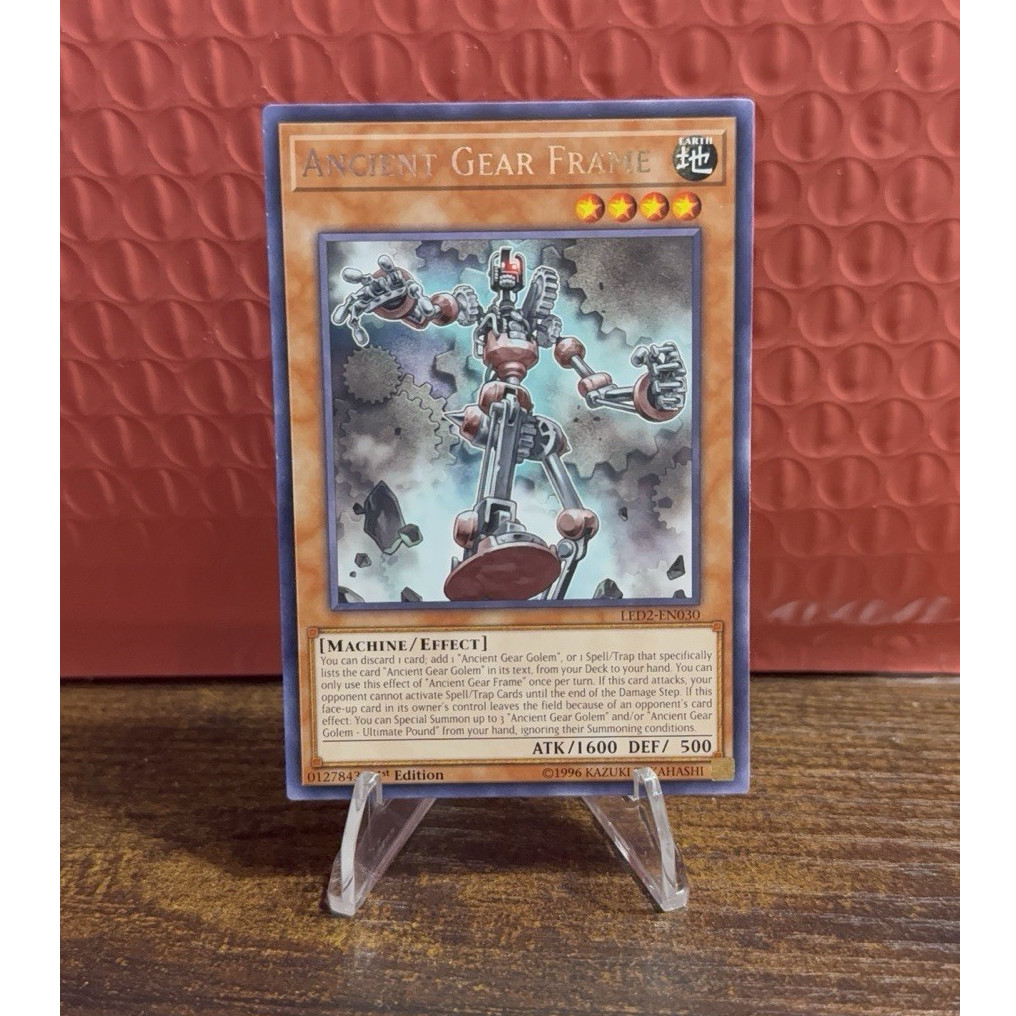 Konami Yu-Gi-Oh! Ancient Gear Frame LED2-EN030 1st Ed Common Regular EN