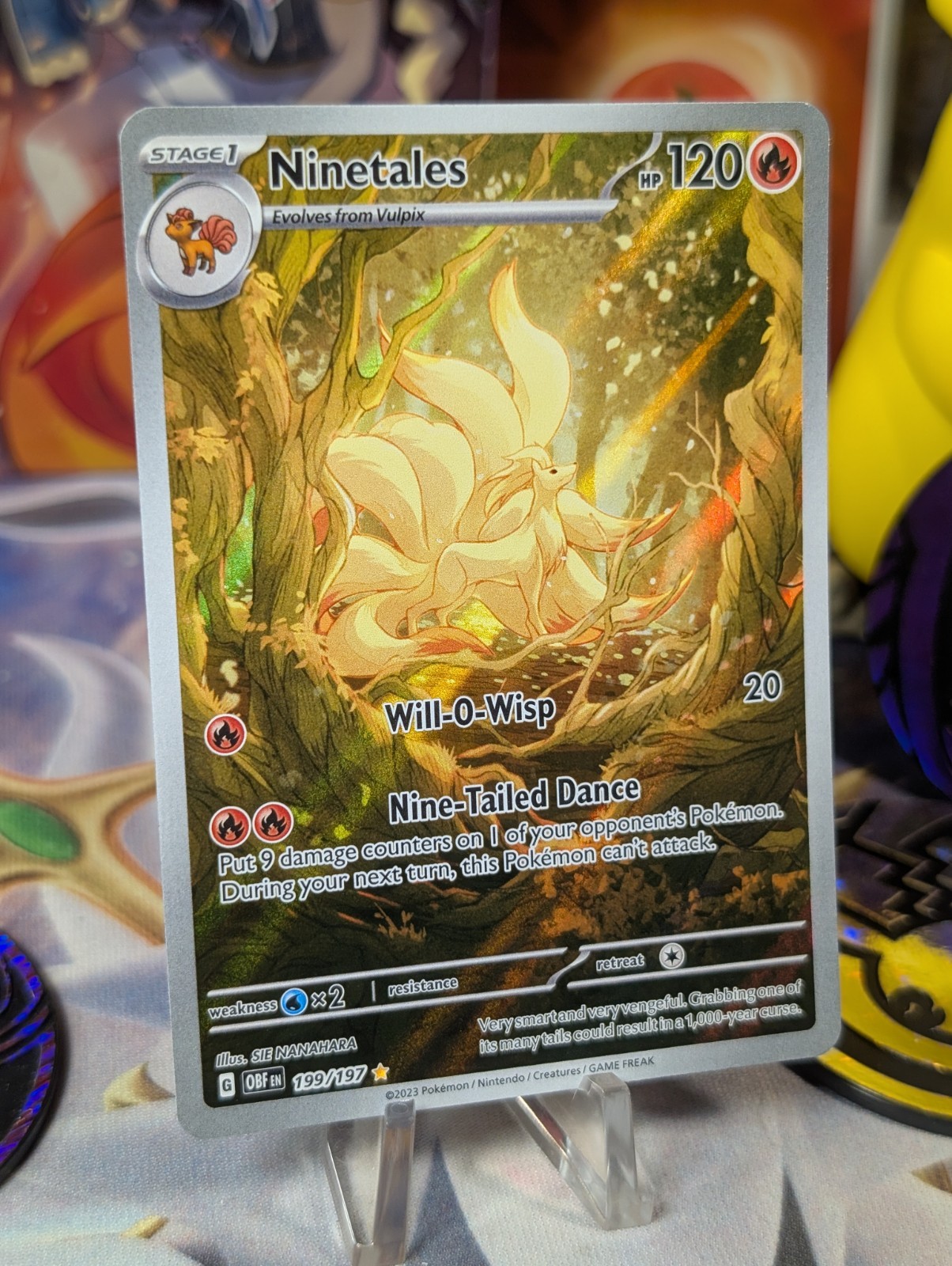Ninetales 199/197 SV03: Obsidian Flames Holo
