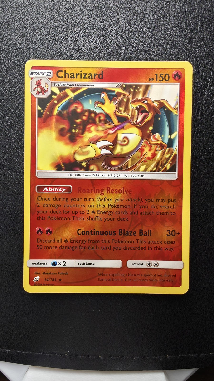 Charizard 14/181 Sm-Team Up Reverse Holo