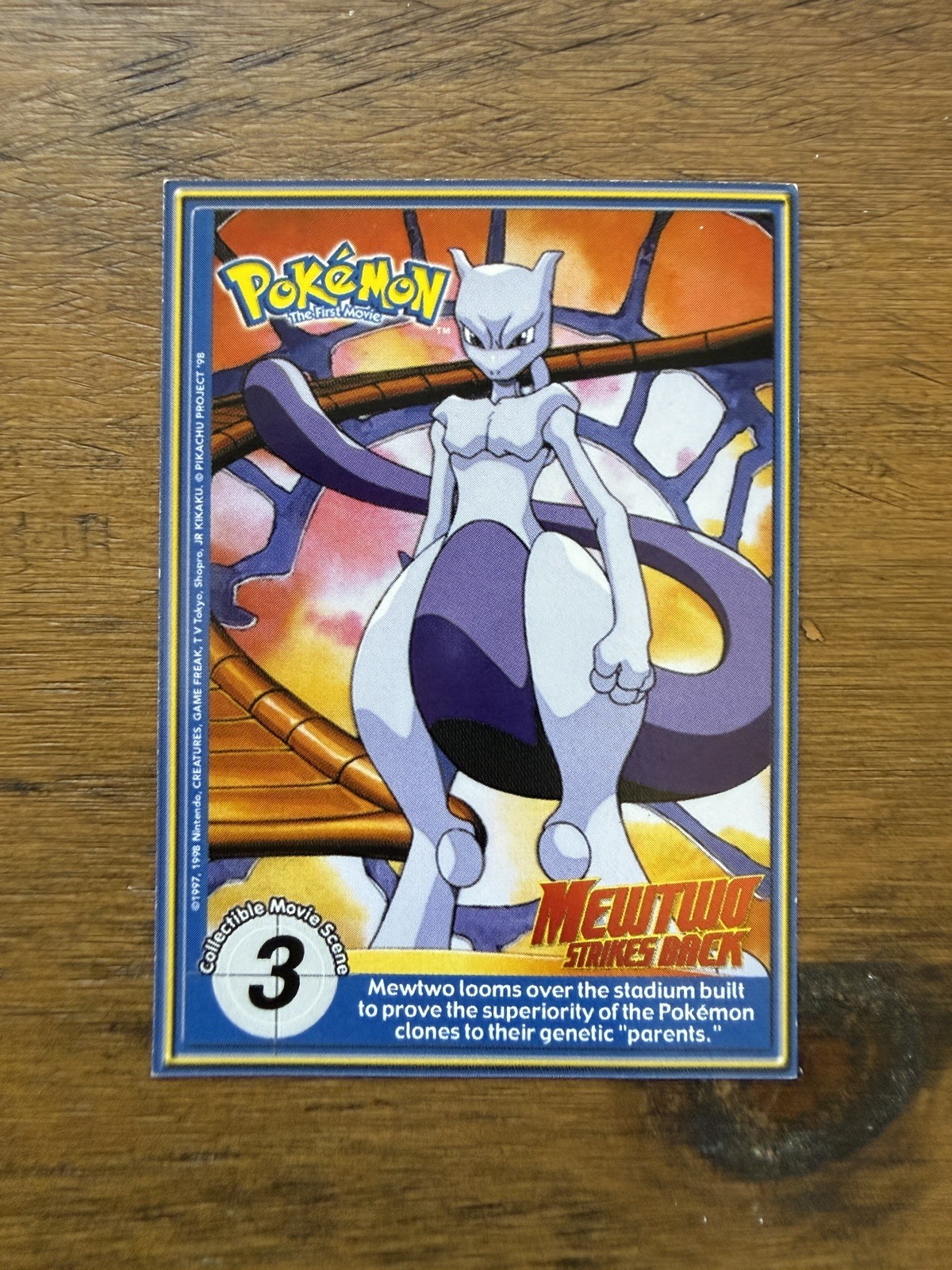 NM Ninetales Non Perforated #38 Pokemon Burger King PokeTrivia Original 1999