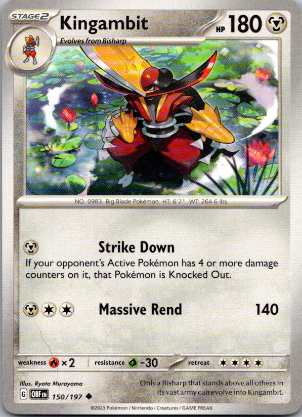 KINGAMBIT 150/197 OBSIDIAN FLAMES POKEMON
