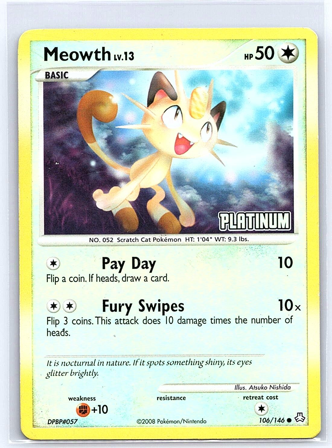 Meowth Burger King Promos 106/146 Reverse Holo Stamped