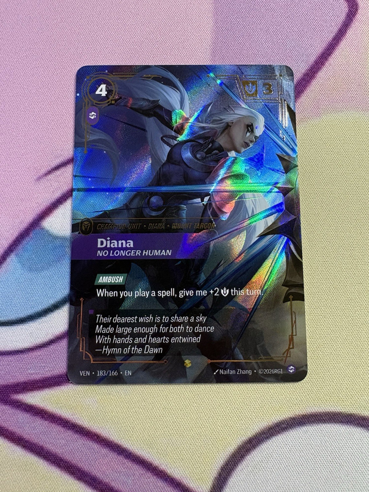 Riftbound Vendetta: OVERNUMBER Diana – No Longer Human 183/166