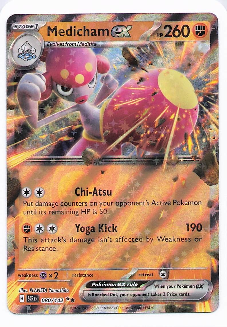 Medicham ex 080/142 SV07: Stellar Crown Double Rare – Pokemon TCG – NM