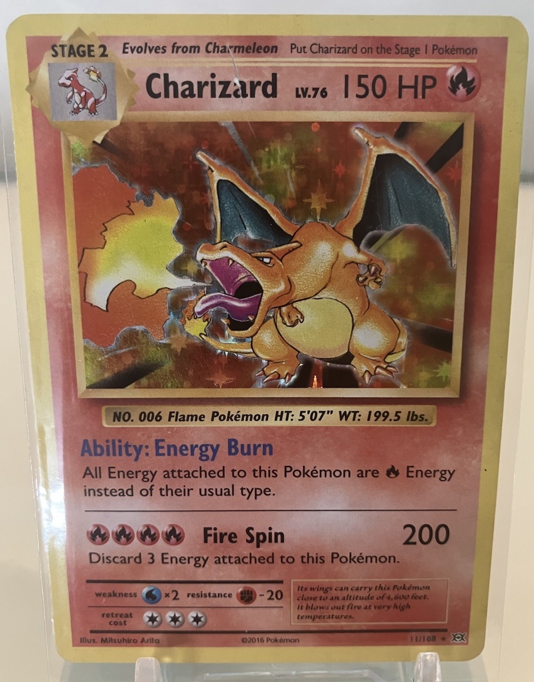 XY Evolutions Charizard Holo 11/108 HP