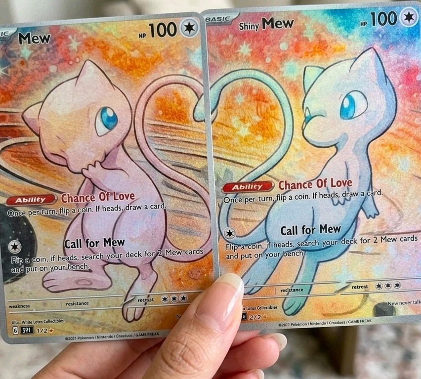 Connecting Mew valentine Pokemon Card