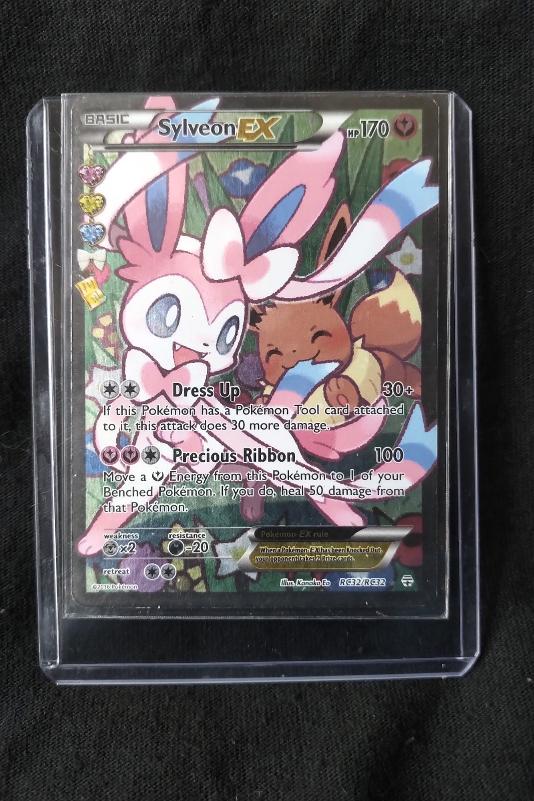 Sylveon EX Generations Radiant Ultra Rare Holo Full Art RC32/RC32