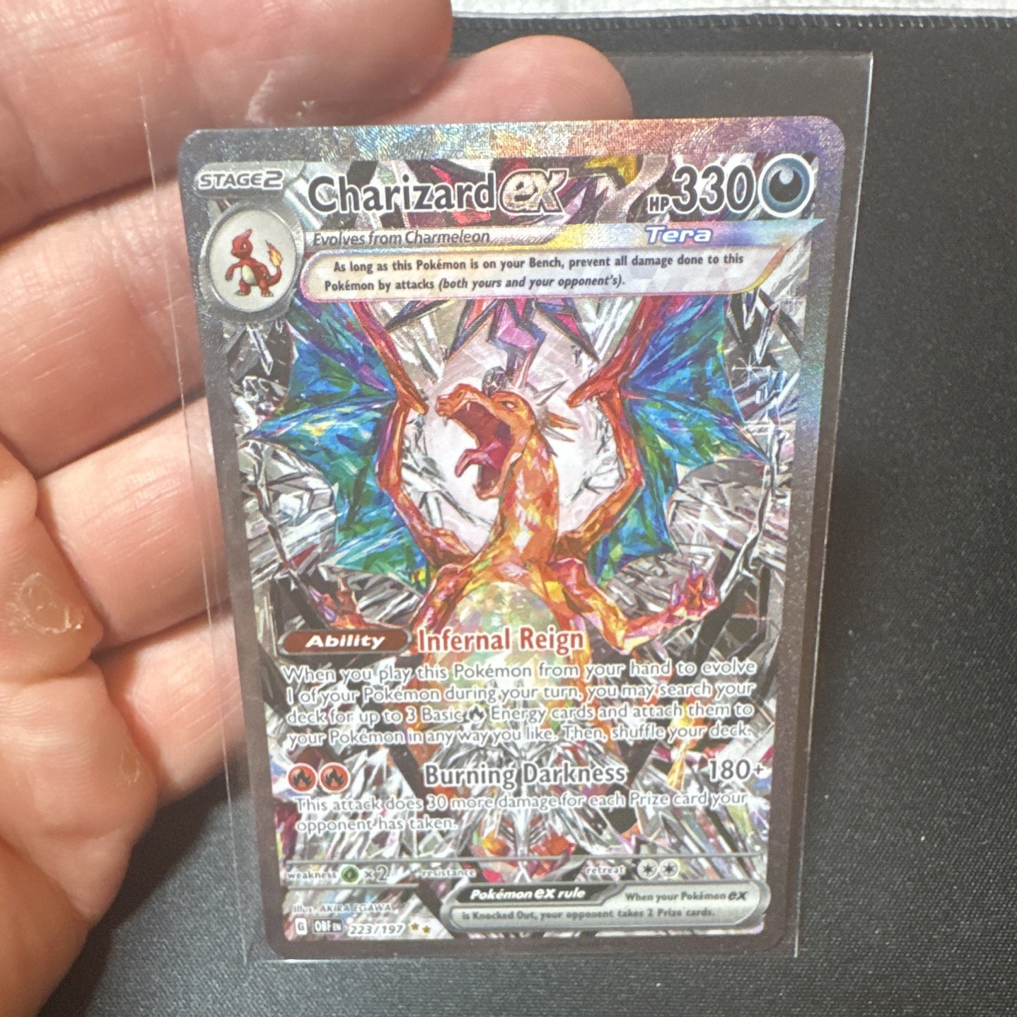 The Pokémon Company Charizard ex 223/197 Obsidian Flames SIR Full Art Holo Eng