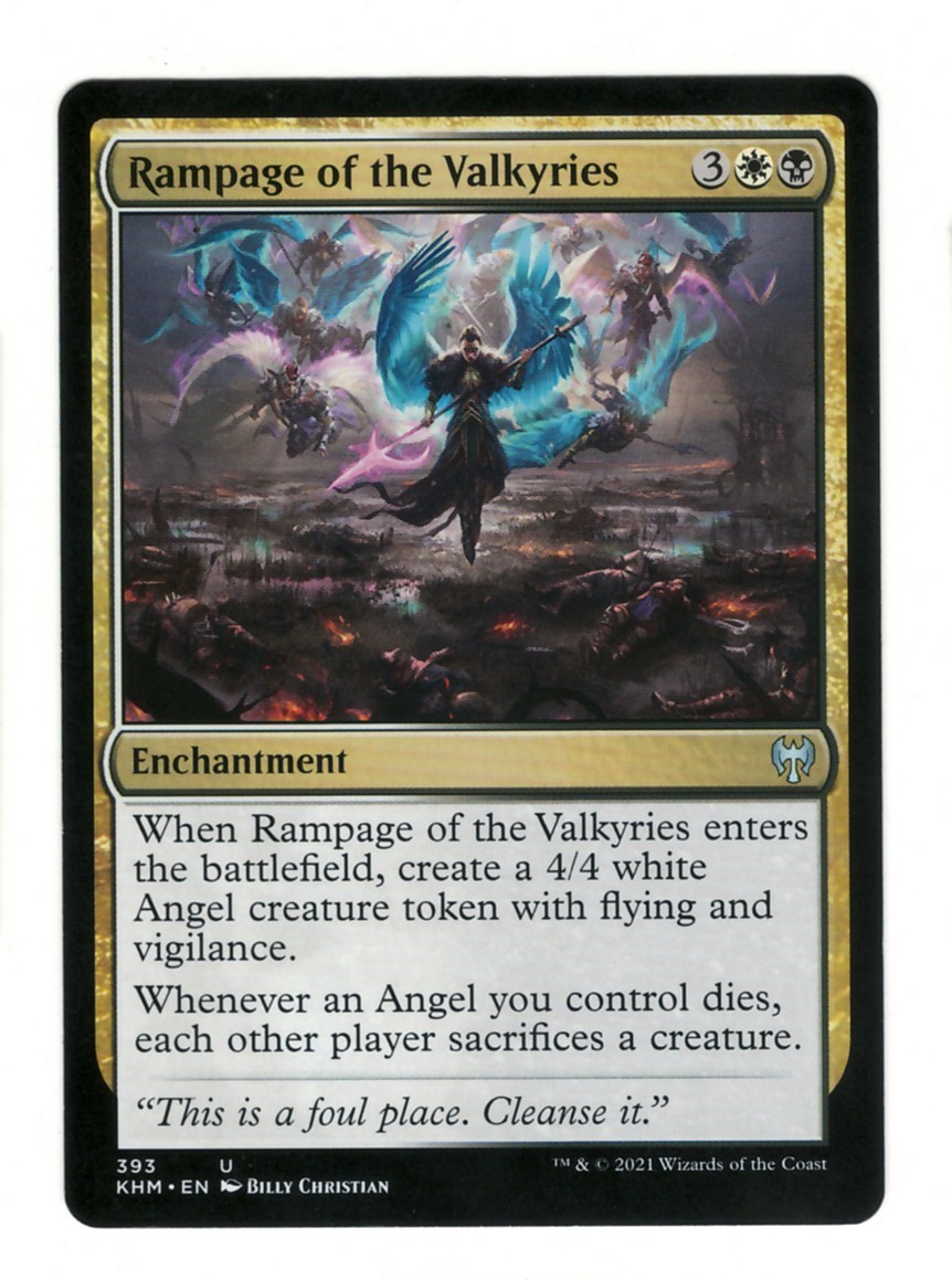 Rampage of the Valkyries 393 Uncommon Kaldheim Magic: The Gathering Near Mint