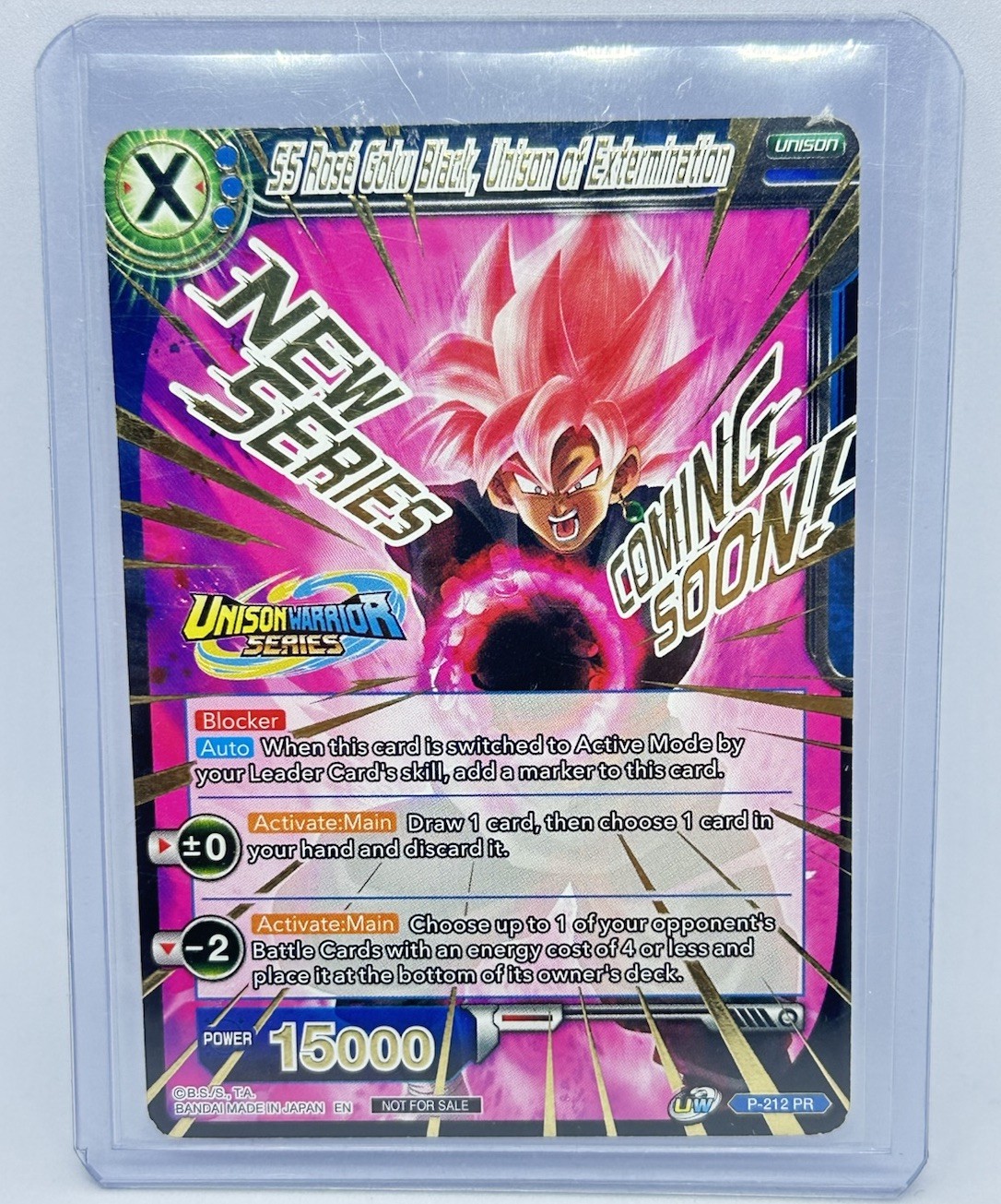 SS Rose Goku Black Unison of Extermination STAMPED Dragon Ball Super Card NM
