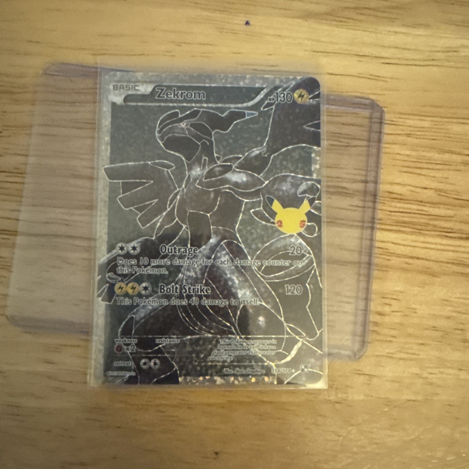 Zekrom Celebrations 25th Anniversary 114/115 “double error”, NM+