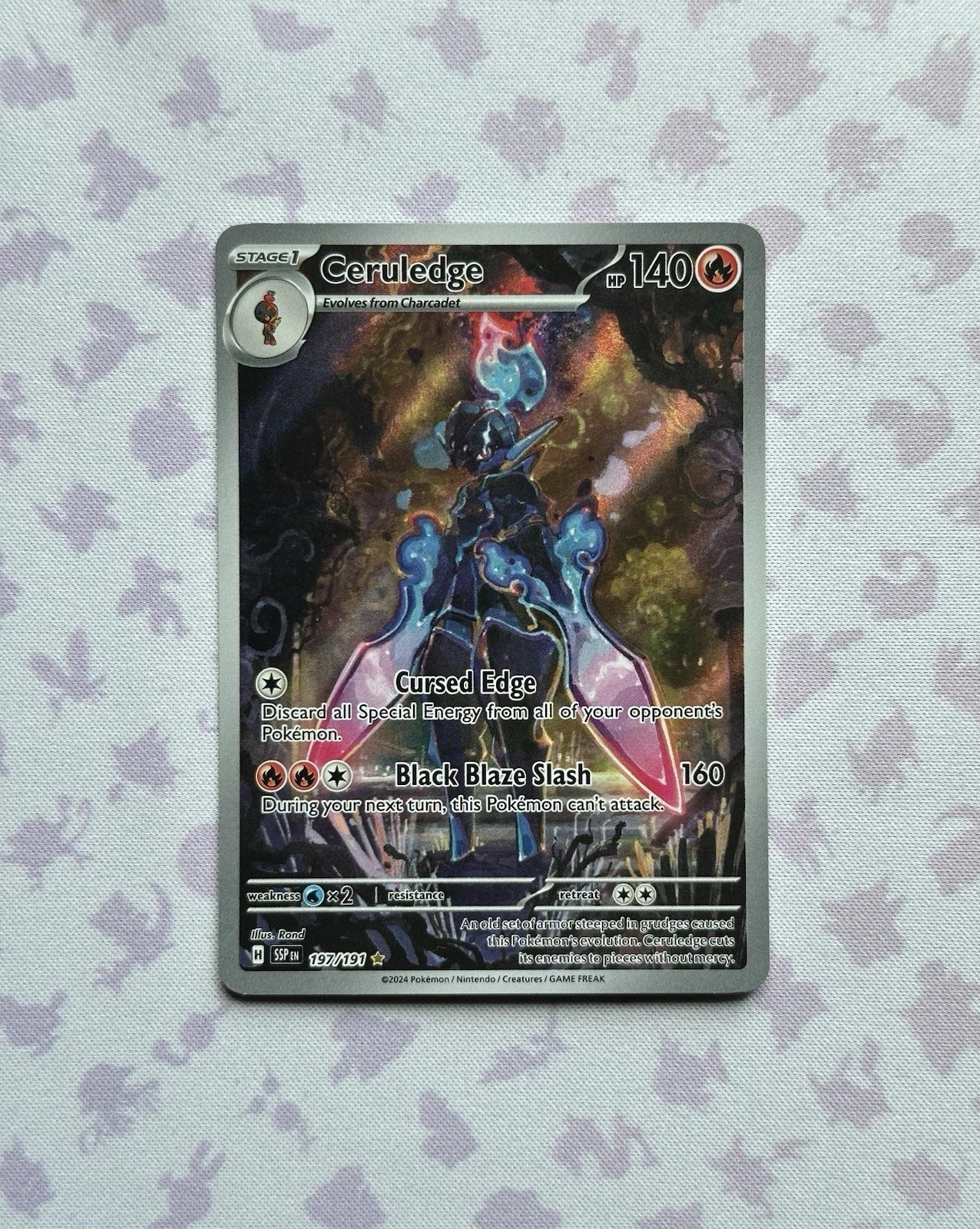 Pokémon TCG Ceruledge 197/191 Sv08: Surging Sparks, NM