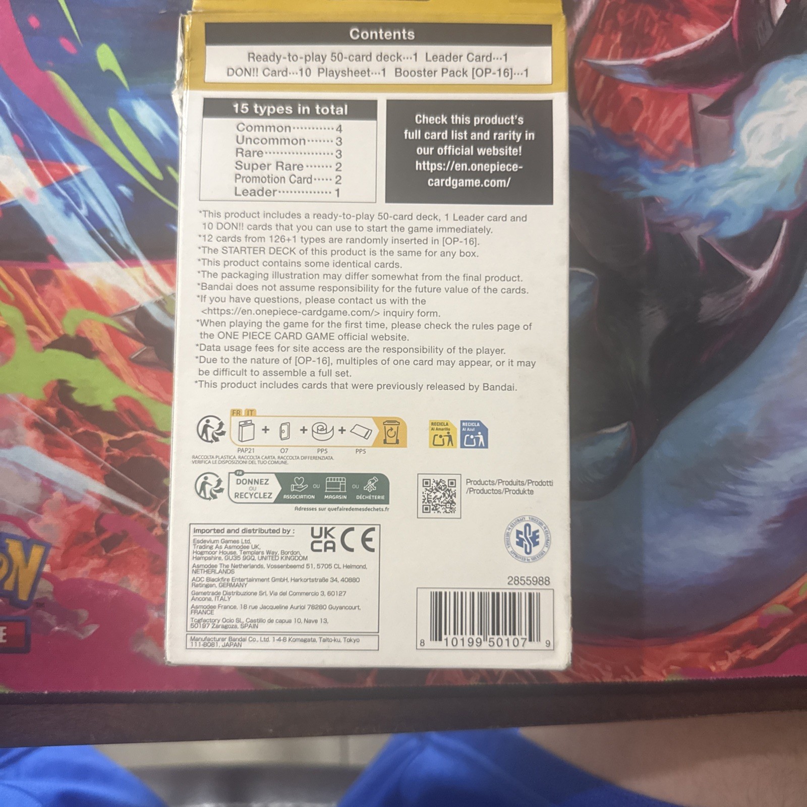 One Piece TCG – Eustass “Captain” Kid ST36 Starter Deck ENGLISH