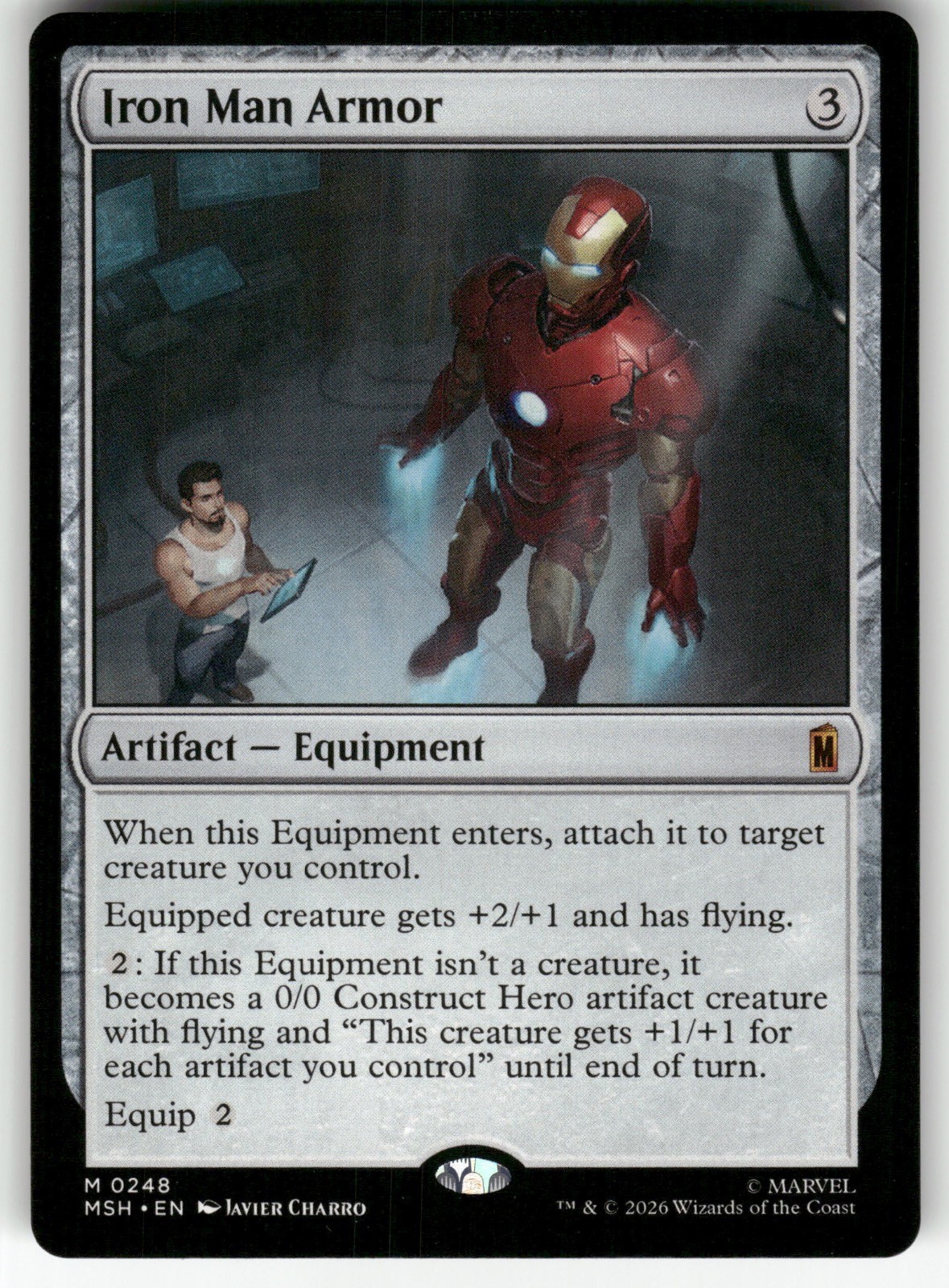 Iron Man Armor 248 Mythic Marvel Super Heroes Magic: The Gathering Near Mint