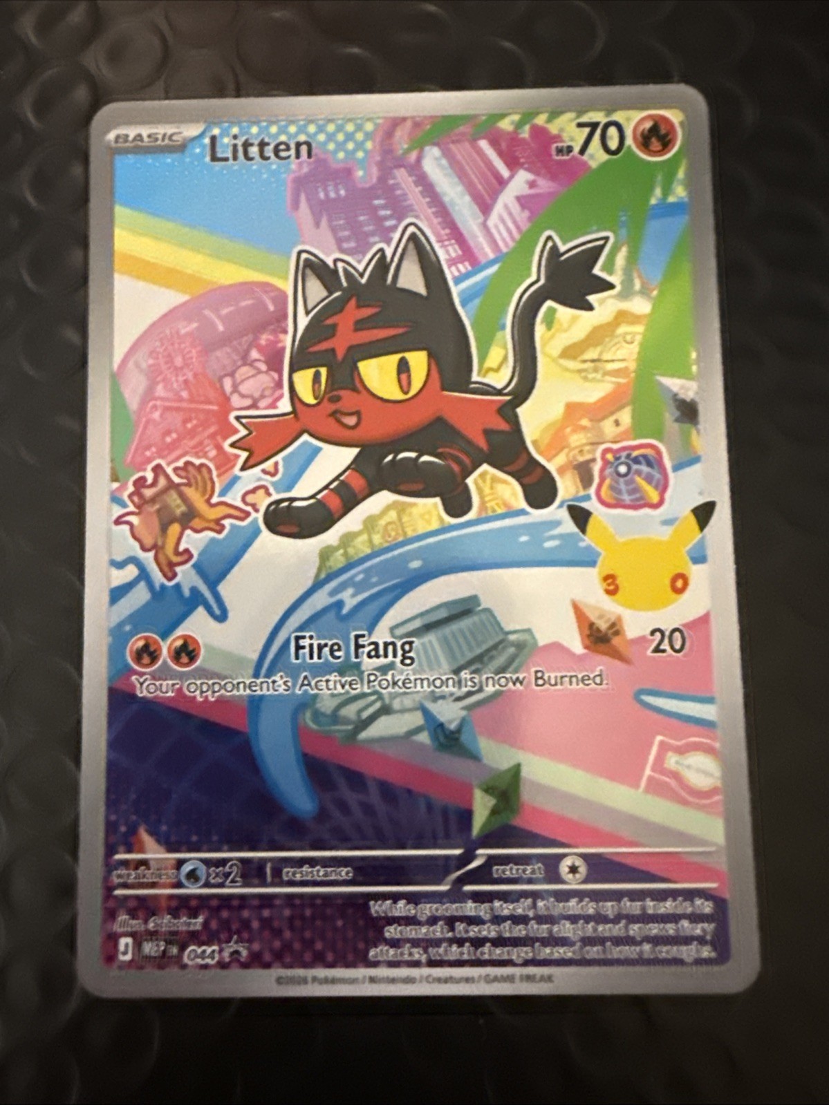 Litten 044 Me: Mega Evolution Promo Holo