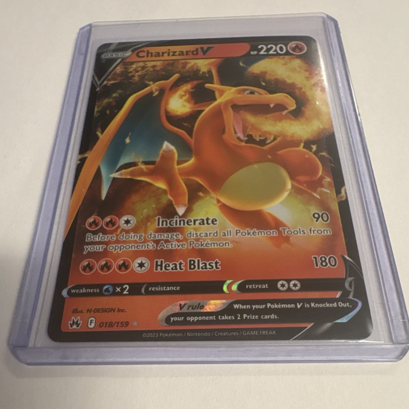 Pokémon Charizard V Swsh09 Brilliant Stars 017/172 Holo Ultra Rare 220HP English