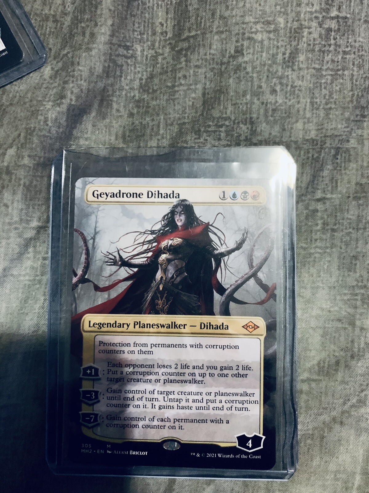 GEYADRONE DIHADA (BORDERLESS) Modern Horizons 2 Planeswalker Magic MTG MINT CARD