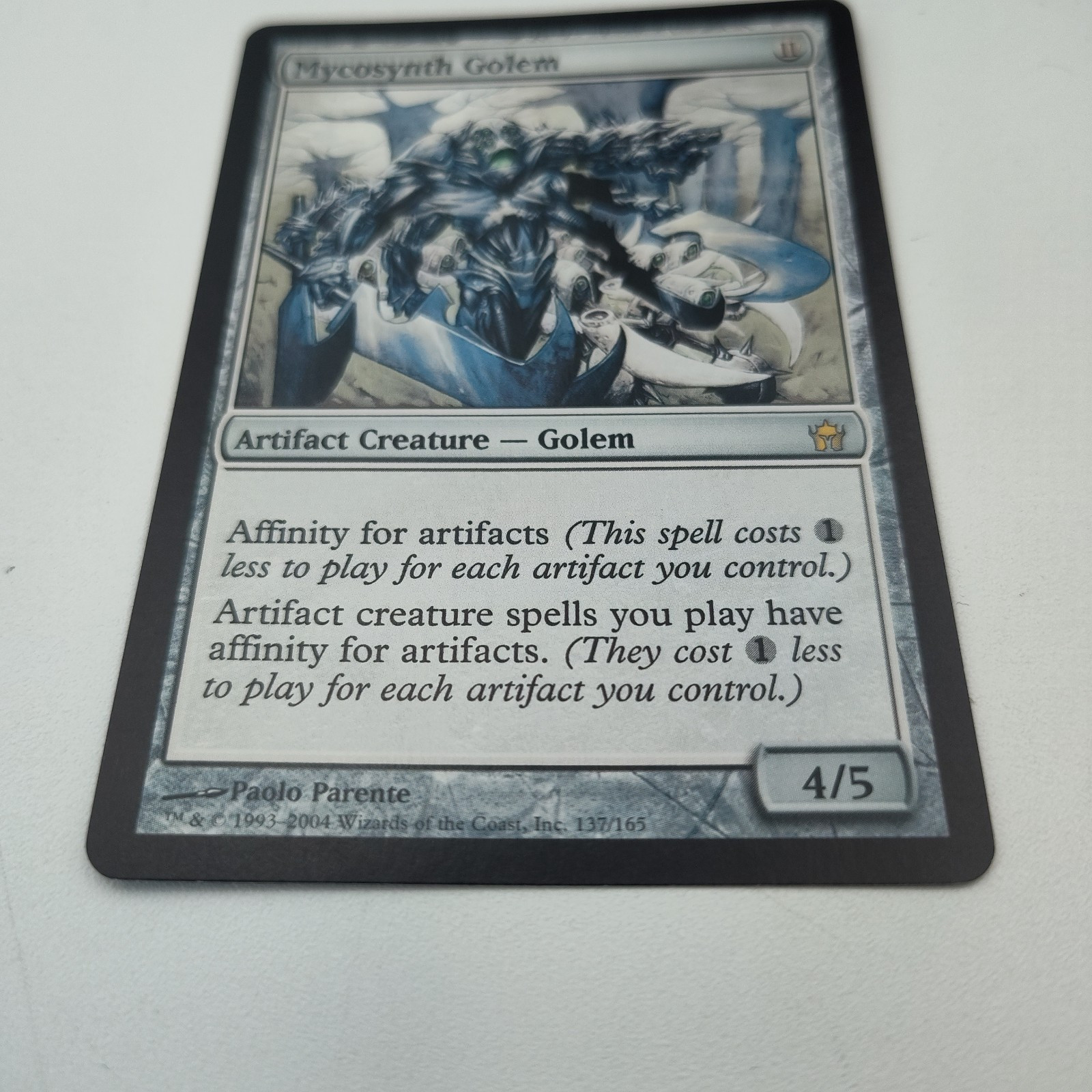 ✔️🪄🗡️🚨MTG Mycosynth Golem #137 Fifth Dawn 2004 MAGIC THE GATHERING📸SEE📸