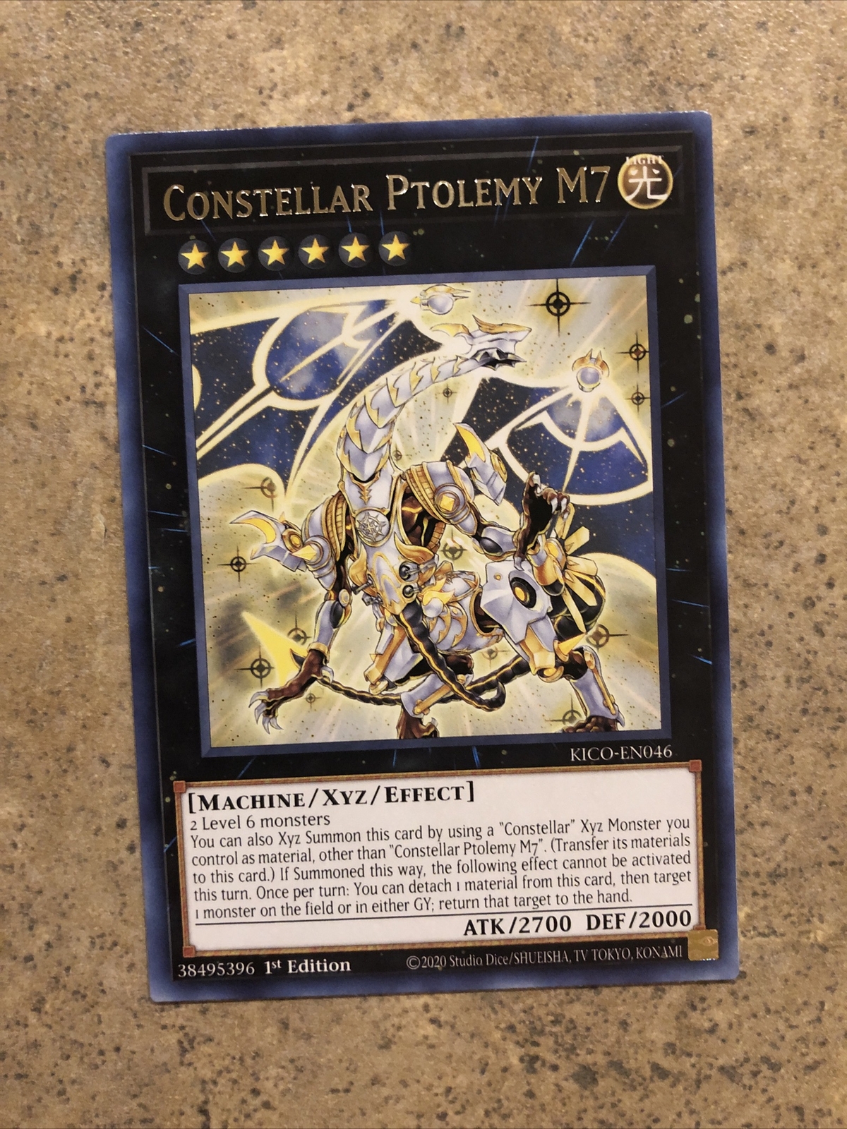 Yugioh! Constellar Ptolemy M7 – KICO-EN046 – Rare – 1st Edition, English “NEW”