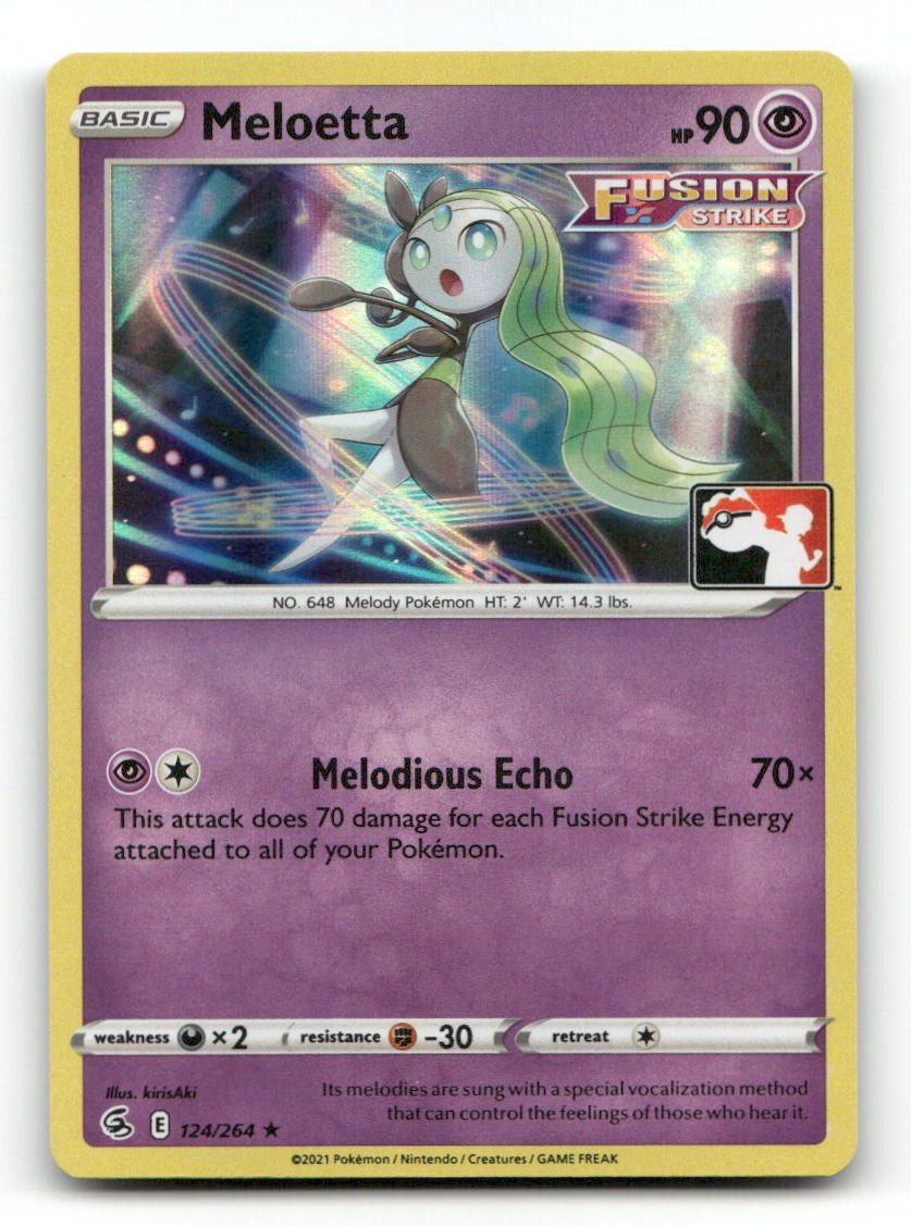 Meloetta 124/264 Prize Pack Series Cards Holofoil