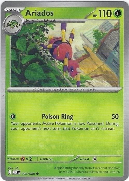 Ariados – 002/088 – Perfect Order – NM/M