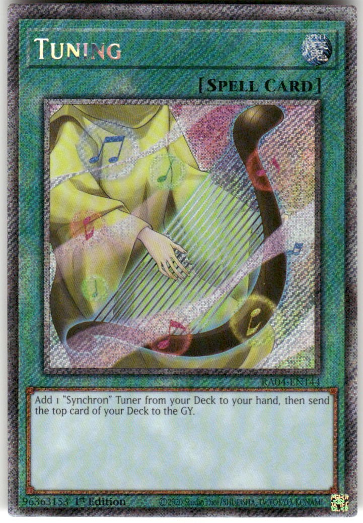 Tuning Platinum Secret Rare RA04-EN144 QC Stampede Yu-Gi-Oh 1st Ed