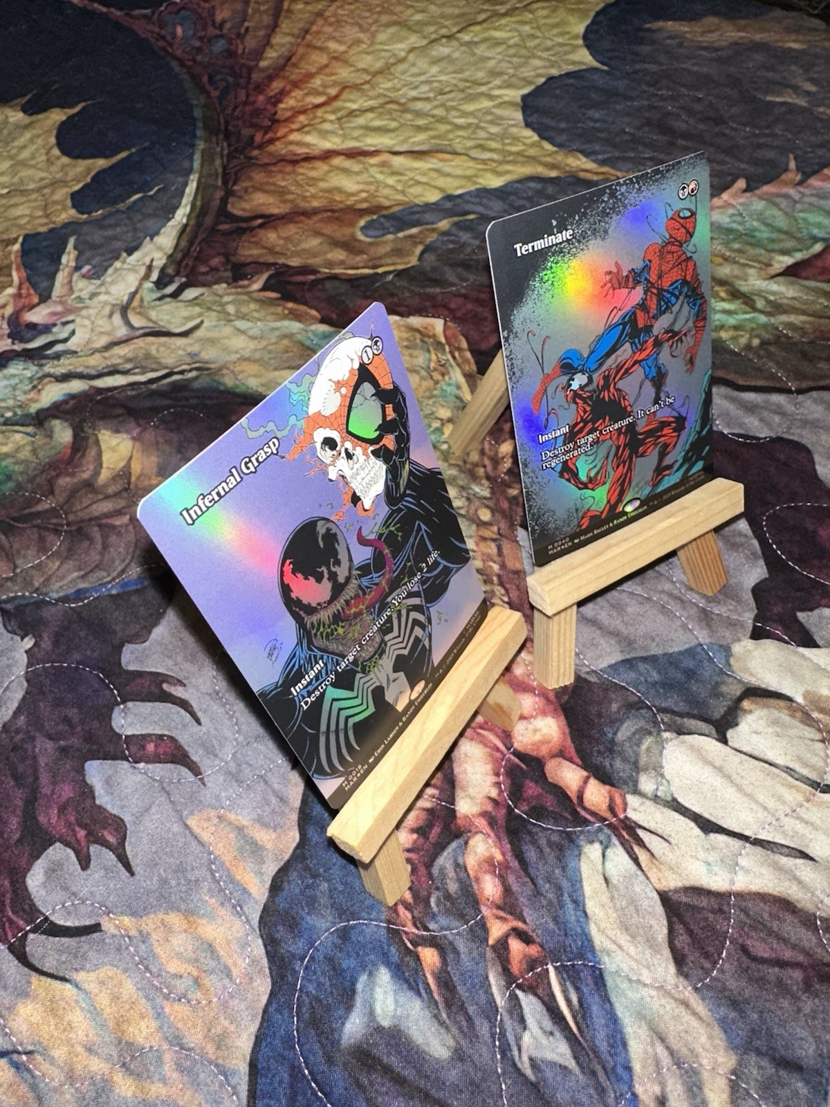 MTG Marvel Universe 2lot Infernal Grasp Borderless, Terminate Foil, M 0018 0040