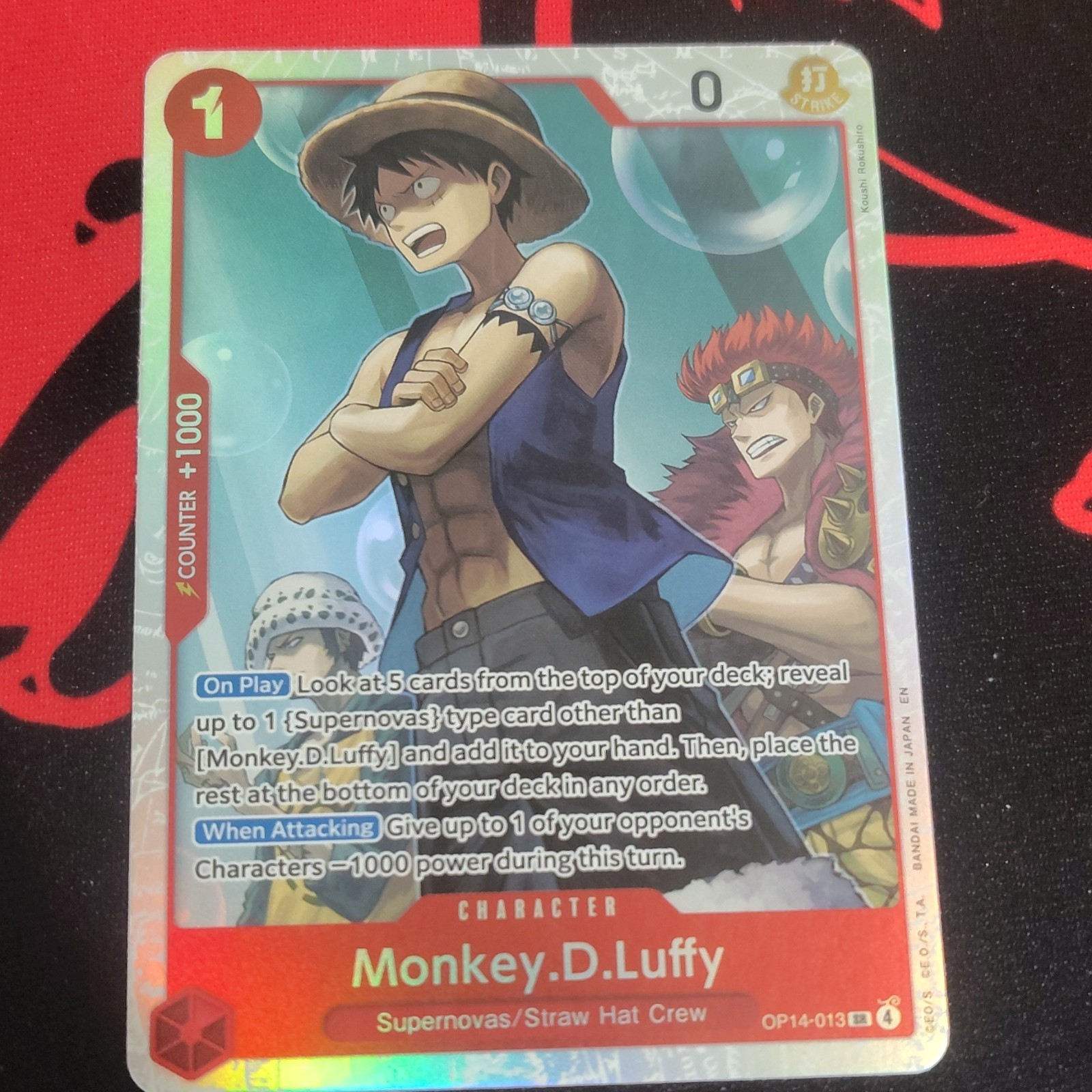 Bandai One Piece Card Game Monkey D. Luffy OP14-013 Character English Cost 1