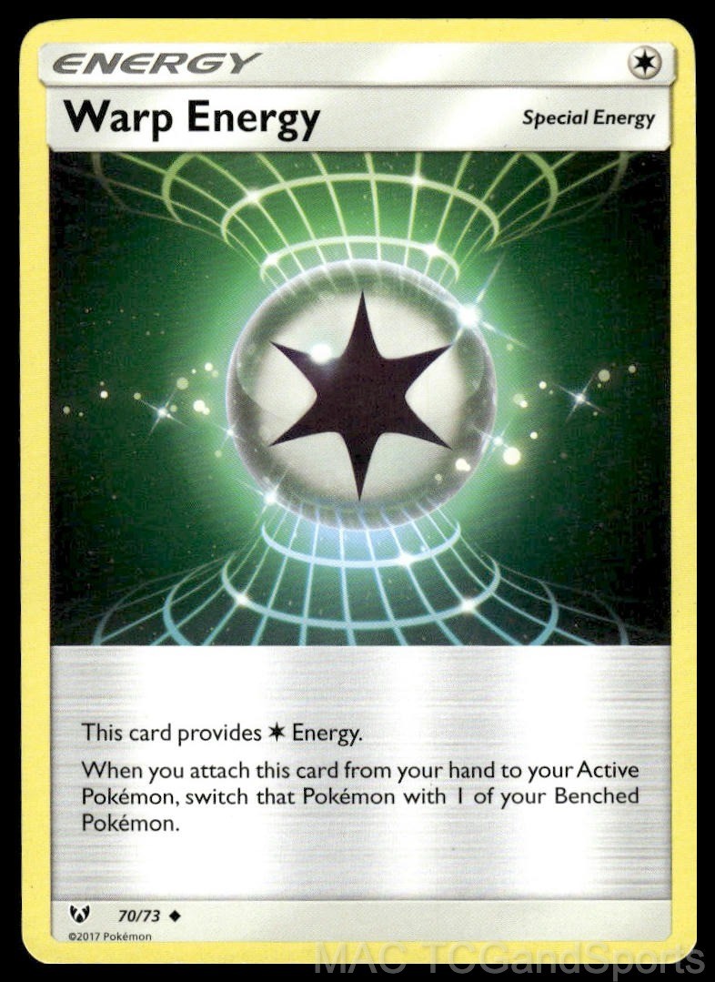 Warp Energy 70/73 Shining Legends Pokemon TCG LP