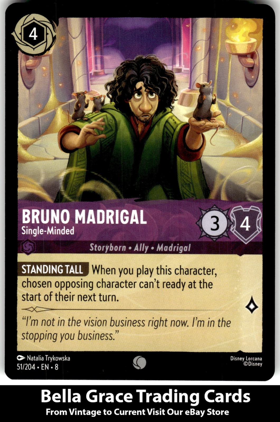 Bruno Madrigal #51/204 Reign of Jafar Disney lorcana Common