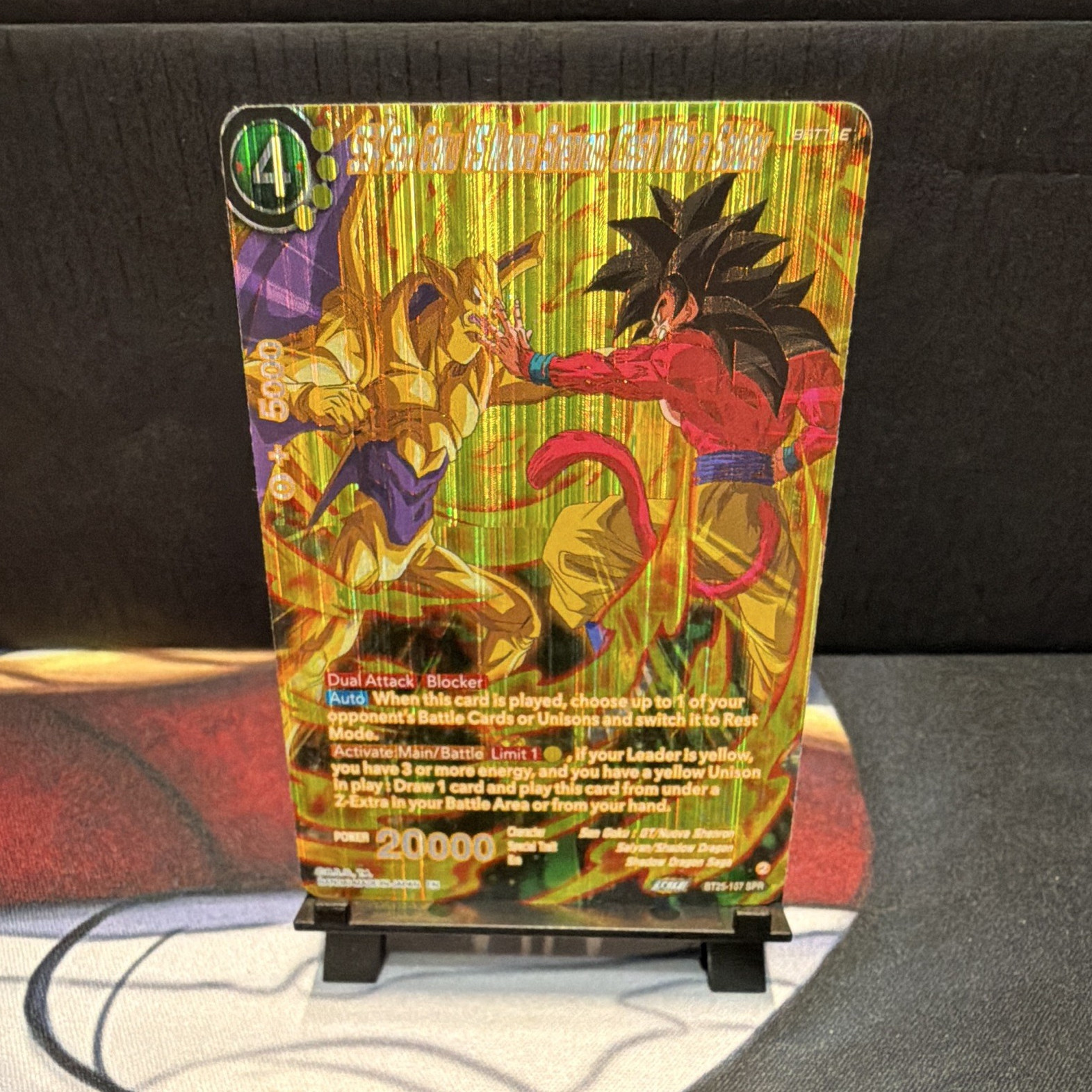 SS4 Son Goku Vs Nuova Shenron, Clash With A Soldier BT25-107 SPR Foil