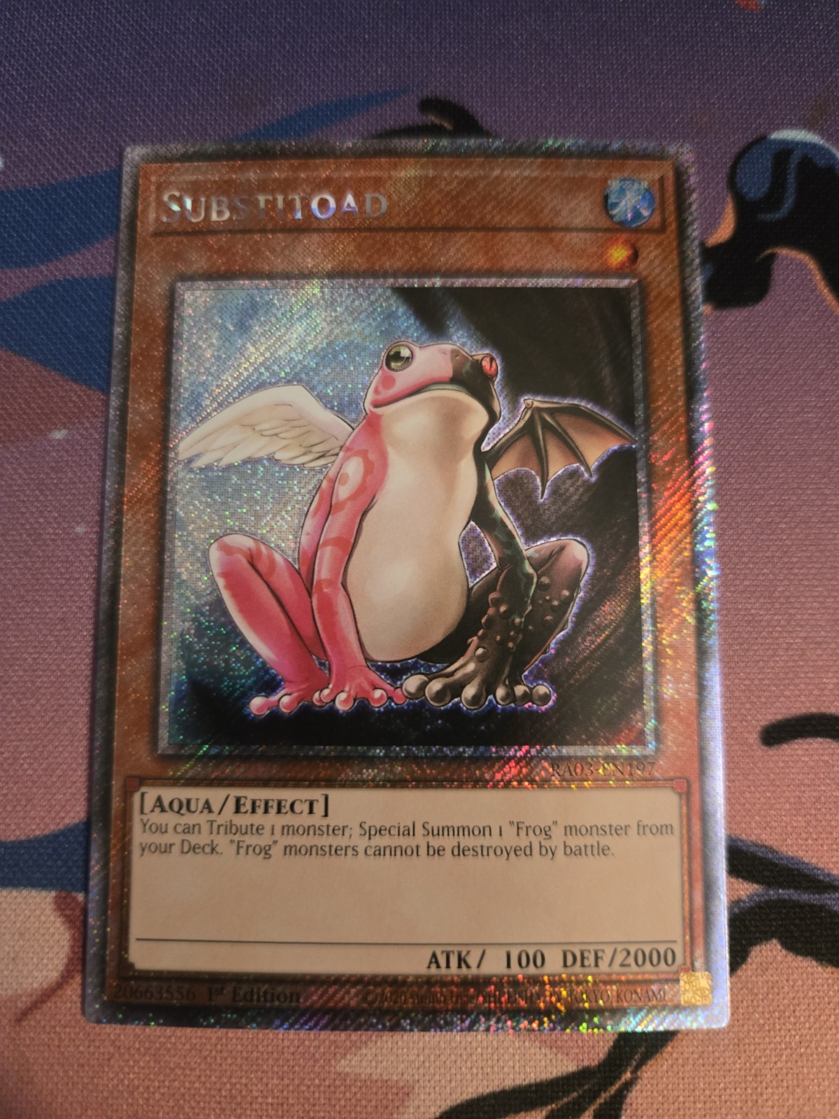 Substitoad Platinum Secret Rare RA03-EN197