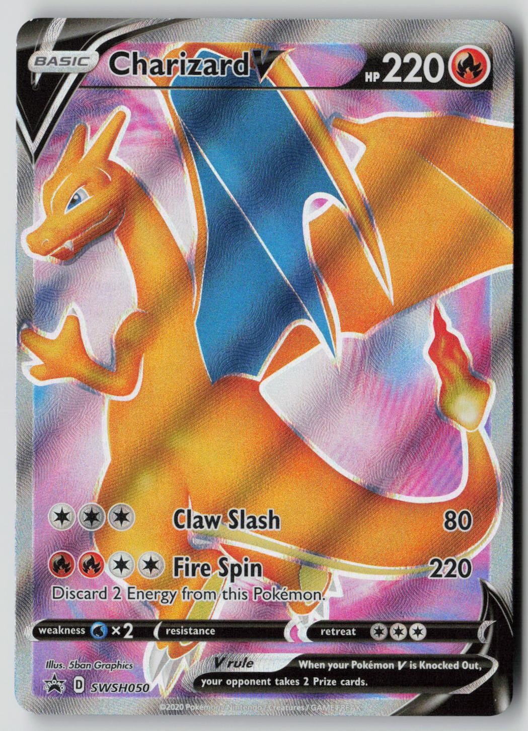 Charizard V SWSH050 Holo Promo Sword & Shield Promo Pokemon NM